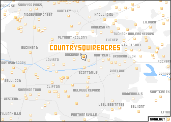 map of Country Squire Acres