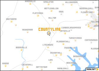 map of Countyline