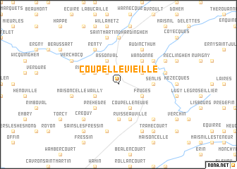 map of Coupelle-Vieille