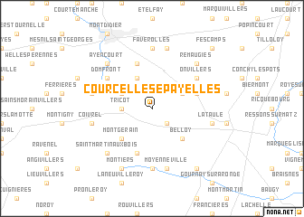 map of Courcelles-Épayelles