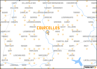 map of Courcelles