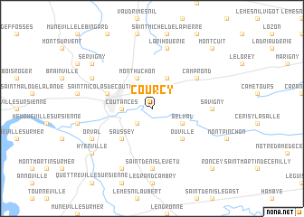 map of Courcy