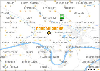 map of Courdimanche
