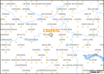 map of Courenc