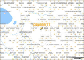 map of Coure Pitt