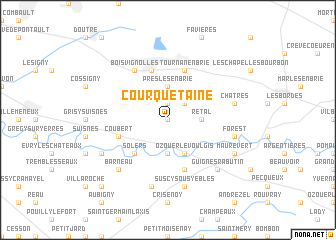 map of Courquetaine