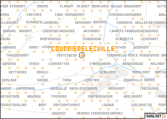 map of Courrière lez Ville