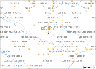 Courry (France) map