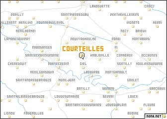 map of Courteilles