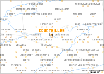 map of Courteilles