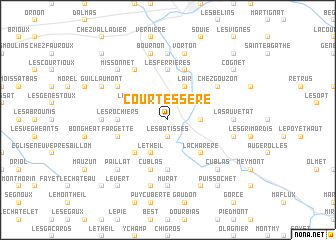 map of Courtessere