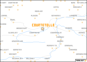 map of Courtételle