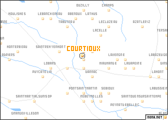 map of Courtioux