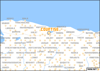 map of Courtise