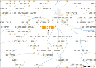 map of Courtoin