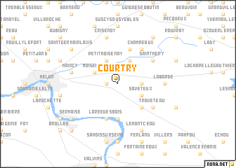 map of Courtry