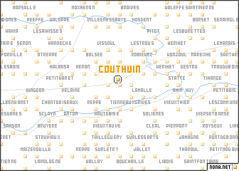 map of Couthuin