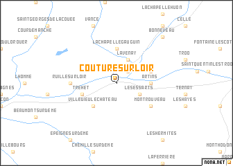 map of Couture-sur-Loir