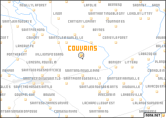 map of Couvains