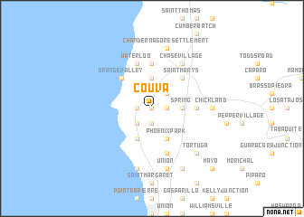 map of Couva