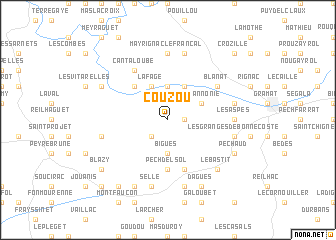 map of Couzou