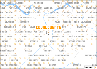 map of Coval Quente