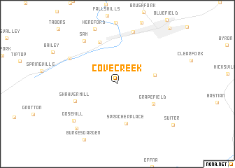 map of Cove Creek