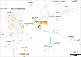 map of Cowarts