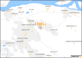 map of Cowell