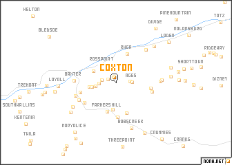 map of Coxton