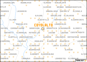 map of Coyol Alto