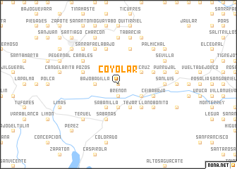 map of Coyolar