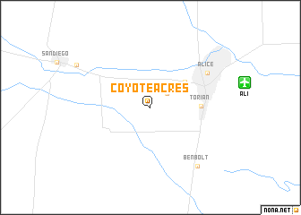 map of Coyote Acres