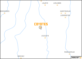 map of Coyotes