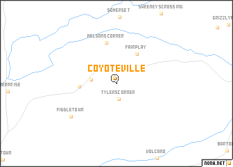 map of Coyoteville