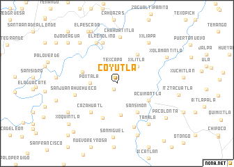 map of Coyutla