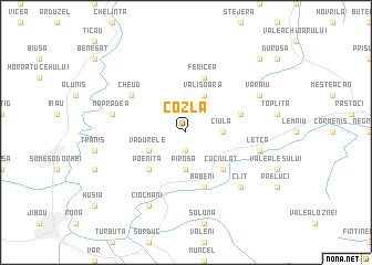 map of Cozla