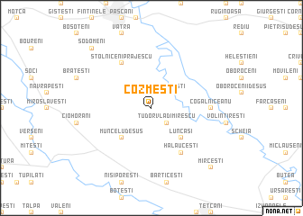 map of Cozmeşti