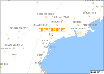 map of Cozy Corners