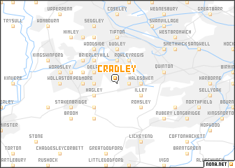 map of Cradley