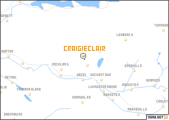 map of Craigie Clair