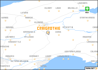 map of Craigrothie