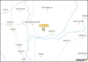 map of Craig