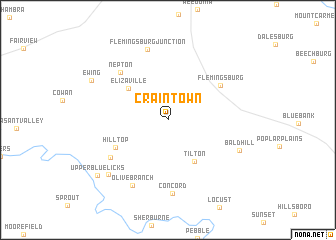 map of Craintown