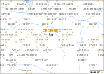 map of Craissac