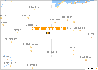 map of Cranberry Prairie