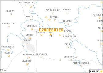 map of Crane Eater