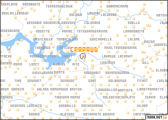 map of Crapaud