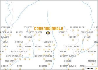 map of Crasna din Vale