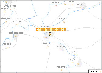 map of Crasnaia Gorca